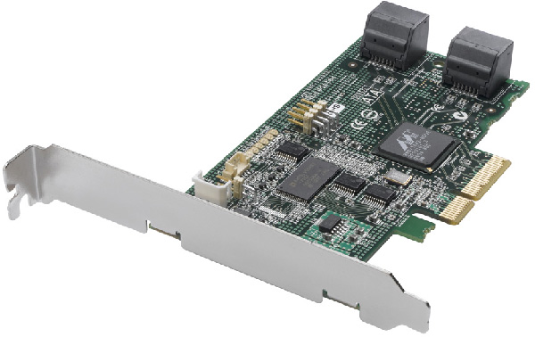 Adaptec SATA Serial ATA II RAID 1430SA 4-Port PCI Express (PCIe) HBA Card 2240900-R