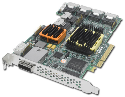 Adaptec 52445 SAS & SATA RAID 28-Port 8x PCIe Express HBA Card 2258800-R (6 x Mini SAS Cable Included)