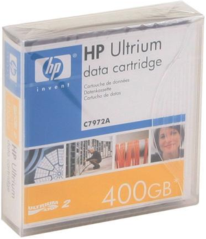 HP LTO-2 Data Cartridge Tape C7972A - LTO2, LTO Ultrium-2, 200/400GB 