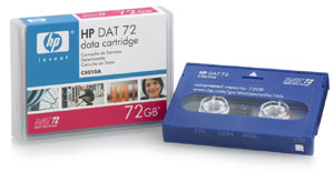 HP C8010A Data Cartridge Tape, 4mm DDS-5, 170m, 36/72GB DAT 72 DAT72