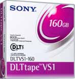 Sony DLTVS1-160 Data Cartridge Tape VS1, 80/160GB when used with DLT VS160 Drive, 160/320GB when used with DLT-V4 Drive