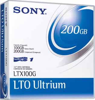 Sony LTO1 Ultrium-1 100/200GB Data Cartridge Tape LTX100G