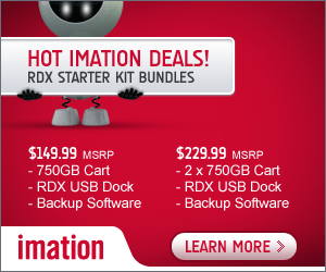 Imation RDX 750GB Starter Kit Bundle Promotion