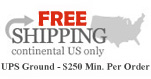 Free Shipping UPS Ground - $250 min. order