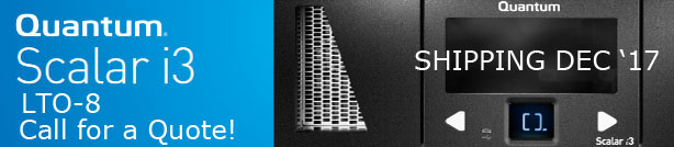 Quantum Scalar i3 LTO-8 Now Shipping Call for a Quote