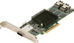 ESAS-R348-000 ExpressSAS x8 PCIe to 3Gb SAS/SATA, 4 Ext/4 Int port or 8 Int port, Low-profile (RoHS) by ATTO Technology Part # ESAS-R348-000
