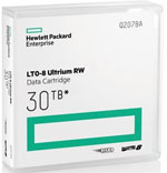 HP LTO-8 Ultrium Data Cartridge 12TB Native/ 30TB Compressed HPE LTO-8 Part# Q2078A