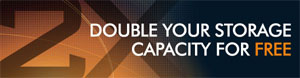 SnapServer 410 4TB for the price of a SnapServer 410 2TB - Double your Storage FREE